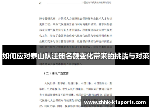 如何应对泰山队注册名额变化带来的挑战与对策