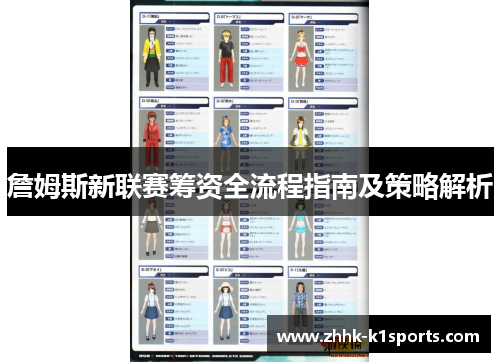 詹姆斯新联赛筹资全流程指南及策略解析 詹姆斯新联赛筹资全流程指南及策略解析